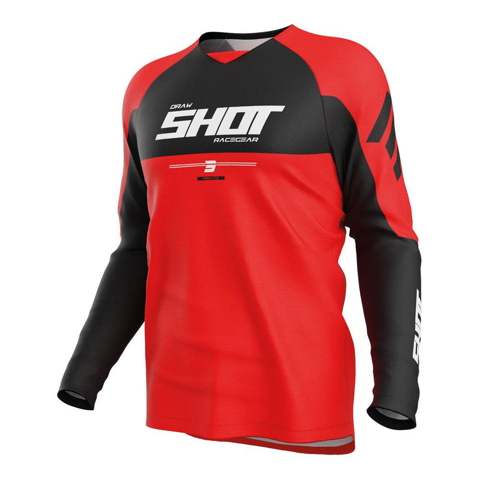Shot Draw Private Jersey Red