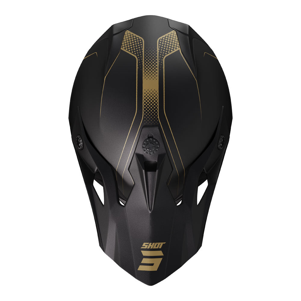 SHOT, PULSE HELMET EDGE MATT BLACK/GOLD