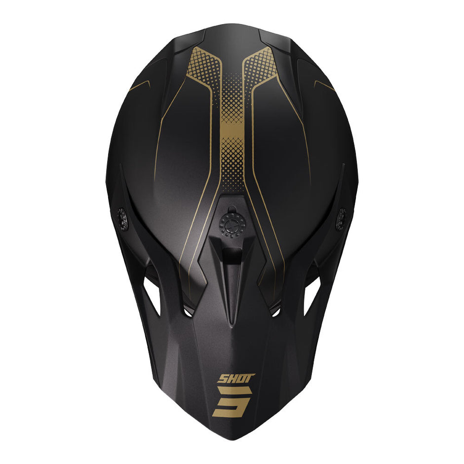 SHOT, PULSE HELMET EDGE MATT BLACK/GOLD