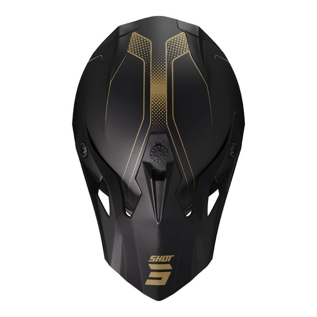 SHOT, PULSE HELMET EDGE MATT BLACK/GOLD