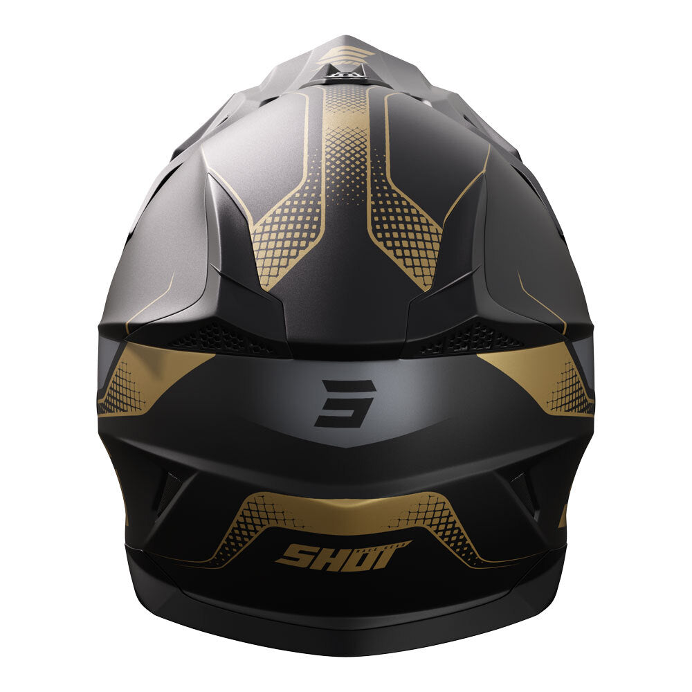 SHOT, PULSE HELMET EDGE MATT BLACK/GOLD