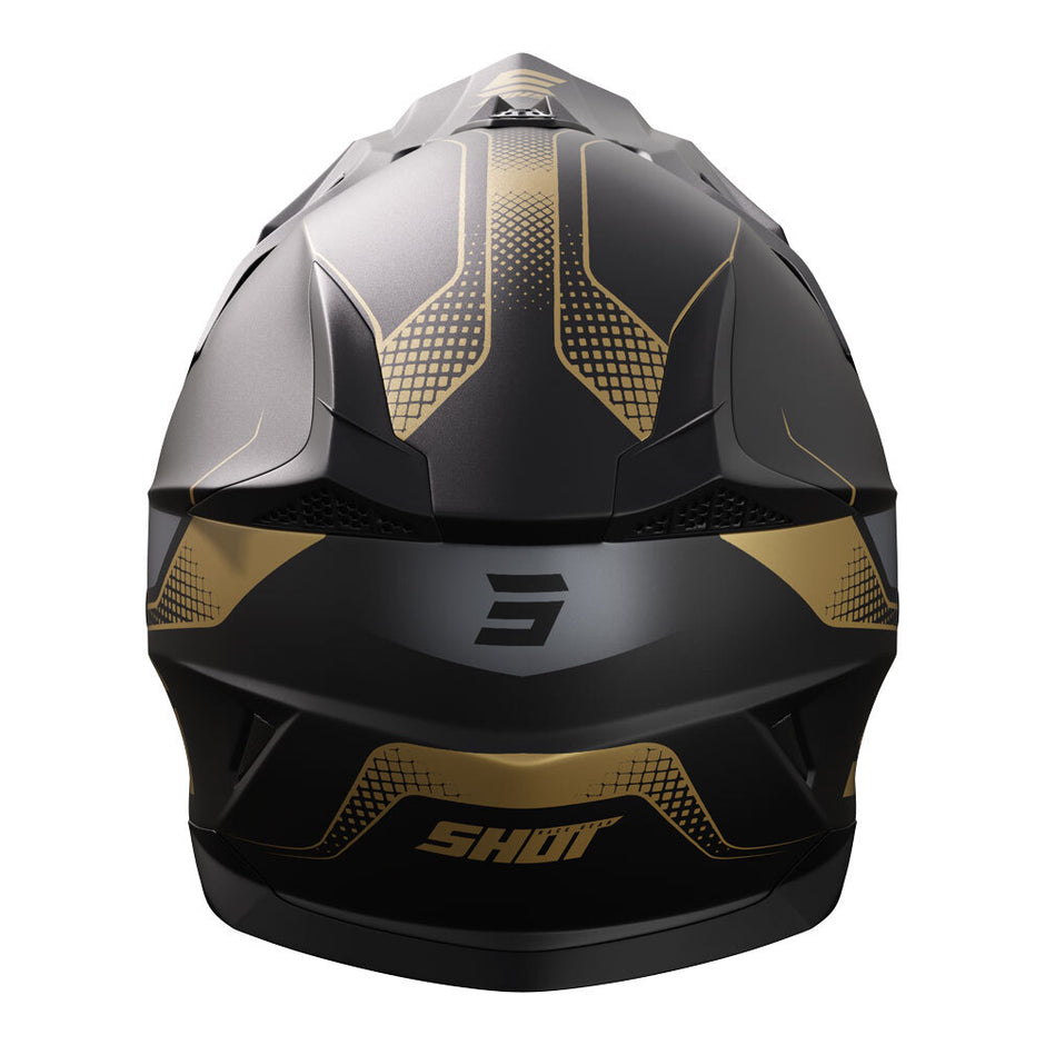 SHOT, PULSE HELMET EDGE MATT BLACK/GOLD