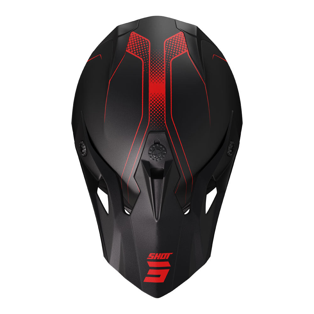 SHOT, PULSE HELMET EDGE MATT BLACK/RED