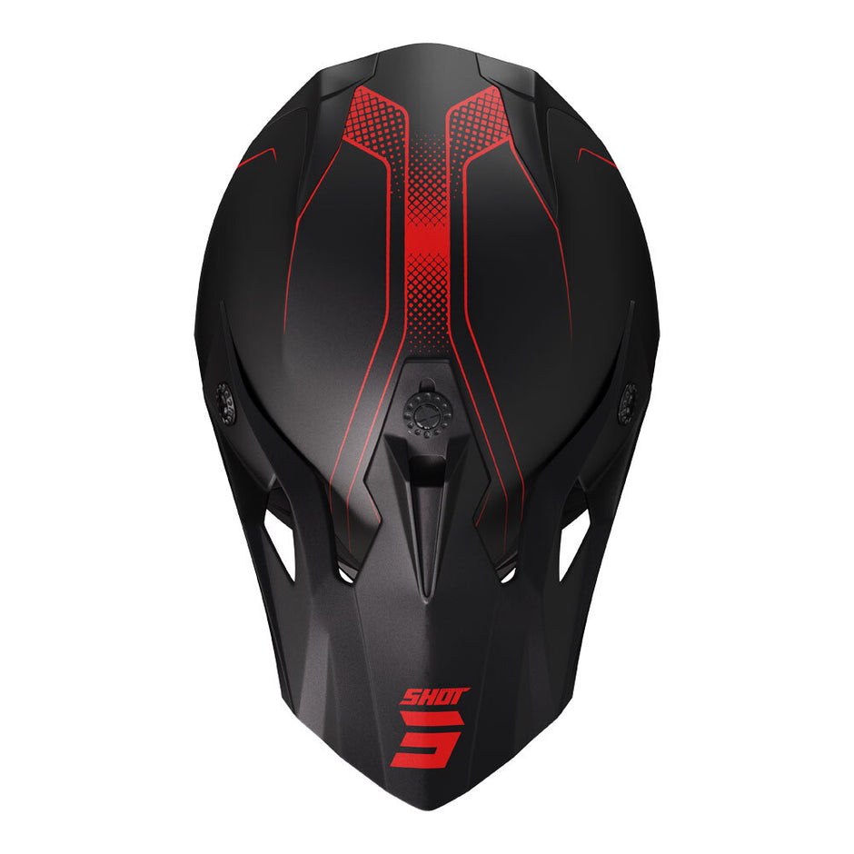 SHOT, PULSE HELMET EDGE MATT BLACK/RED