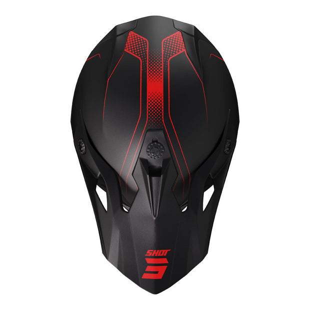 SHOT, PULSE HELMET EDGE MATT BLACK/RED