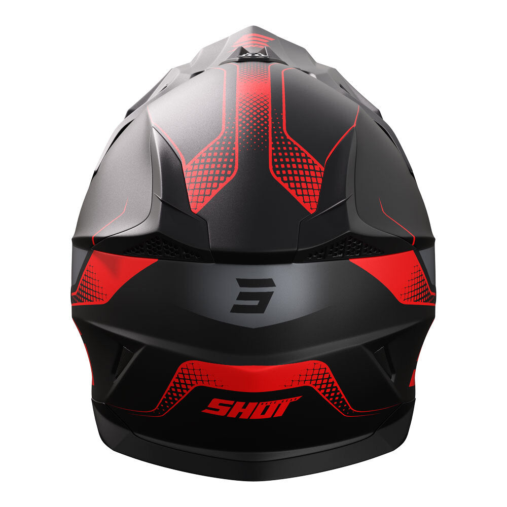 SHOT, PULSE HELMET EDGE MATT BLACK/RED