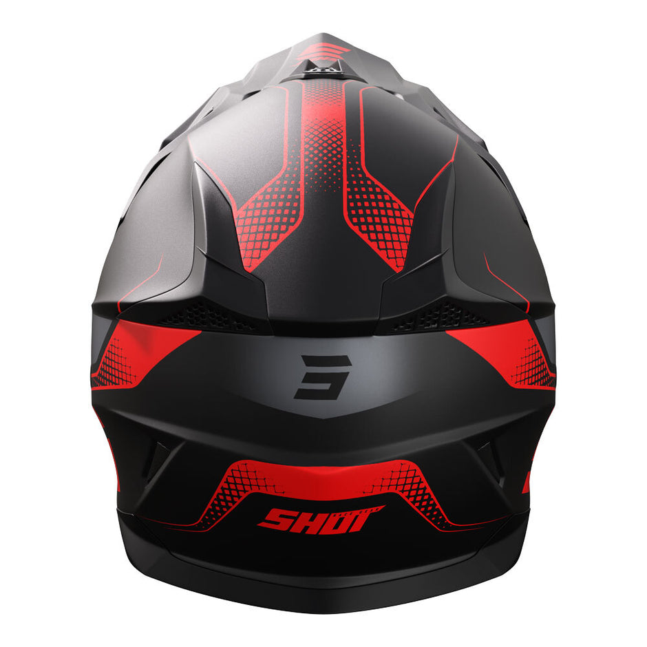 SHOT, PULSE HELMET EDGE MATT BLACK/RED