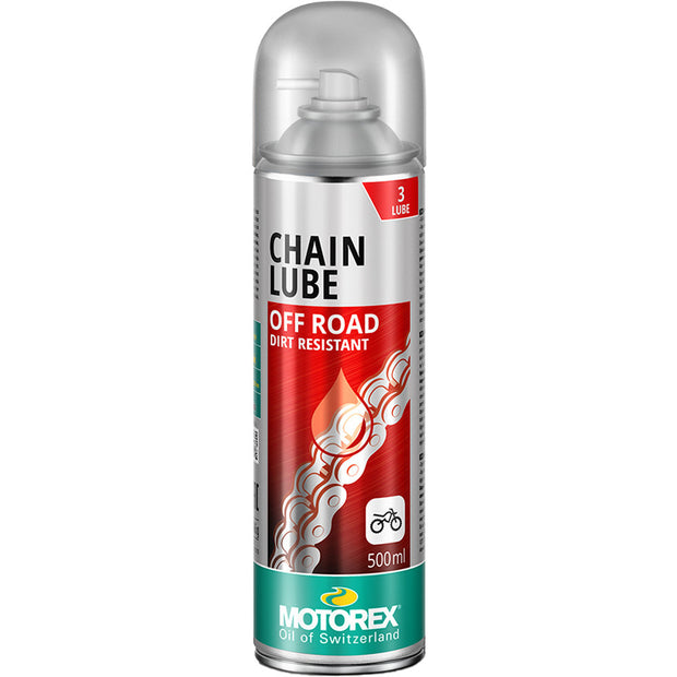 Motorex 500ml Offroad Dirt 622 Red Chain Lube Spray