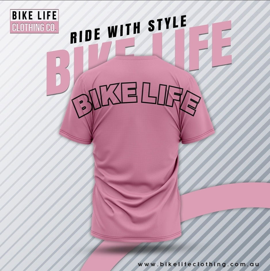 Bike Life Not Salmon T-Shirt back