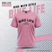 Bike Life Not Salmon T-Shirt front